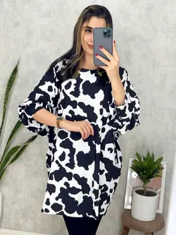 شومیز طرح گاوی(ترند سال) کد 3122