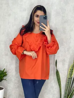 شومیز جلو چیندار پوپلین کد 3121