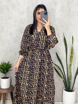 پیراهن پلنگی جدید کد 4035