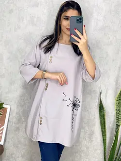 شومیز دکمه نما طرح قاصدک کد 3118