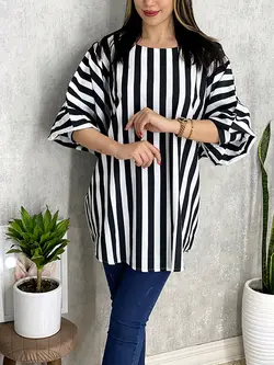 شومیز اسپانیایی راه راه کد 3114