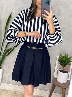 شومیز اسپانیایی راه راه کد 3114