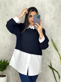 شومیز یقه دار کد 3097