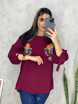 شومیز ابروبادی طرحدار کد 3104