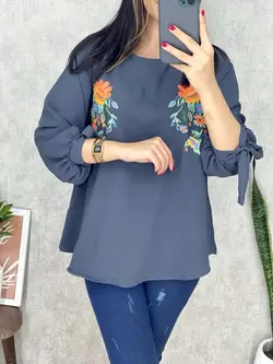 شومیز ابروبادی طرحدار کد 3104