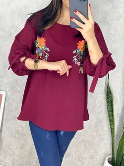 شومیز ابروبادی طرحدار کد 3104