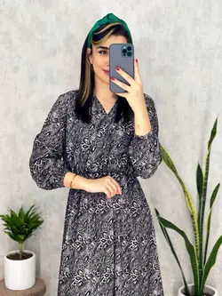 پیراهن چپ و راستی پلنگی کد 4029