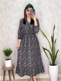 پیراهن چپ و راستی پلنگی کد 4029