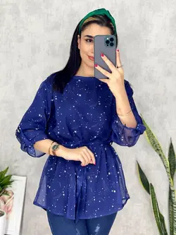 شومیز حریر آستردار کد 3089