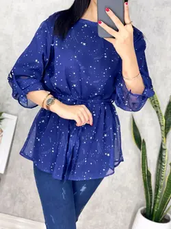 شومیز حریر آستردار کد 3089