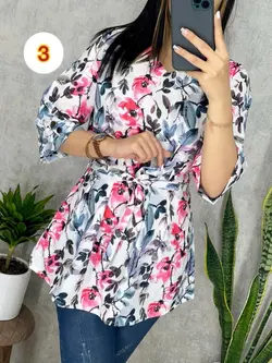 تونیک گلدار کد 3083