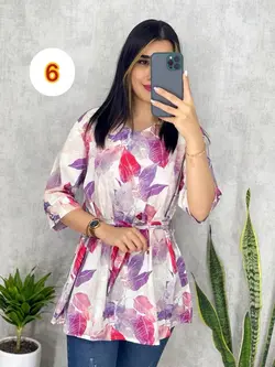 تونیک گلدار کد 3083