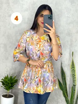 تونیک گلدار کد 3083