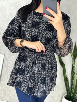 شومیز حریر آستردار کد 3075