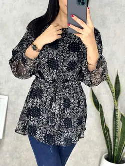 شومیز حریر آستردار کد 3075