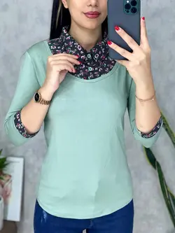 بلوز یقه دار کد 7030