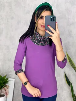 بلوز یقه دار کد 7030