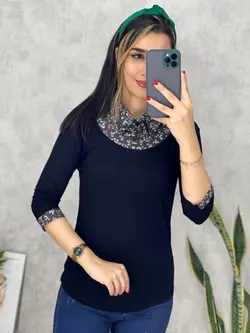بلوز یقه دار کد 7030