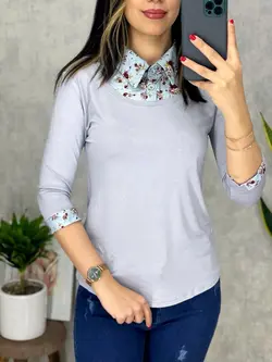 بلوز یقه دار کد 7030