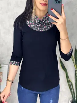 بلوز یقه دار کد 7030