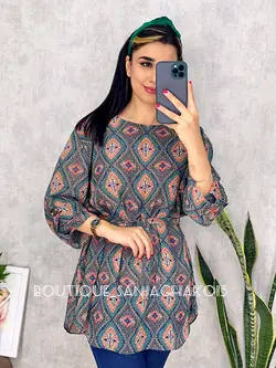 شومیز حریر آستردار کد 3064