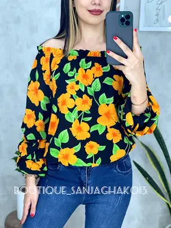 شومیز یقه قایقی کد 3061