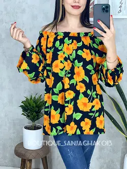 شومیز یقه قایقی کد 3061