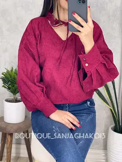 شومیز جدید کبریتی کد 3058