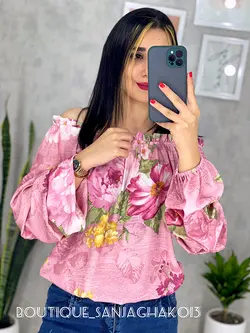 شومیز یقه قایقی کد 3056