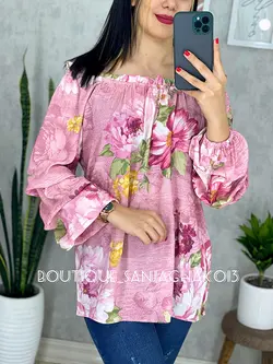 شومیز یقه قایقی کد 3056