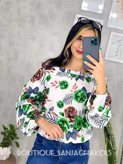 شومیز یقه قایقی کد 3046