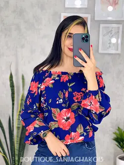 شومیز یقه قایقی کد 3051