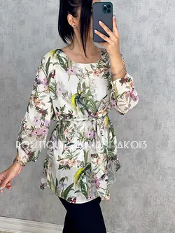 شومیز حریر آستر دار کد 3039