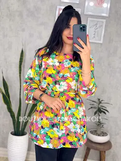 شومیز حریر آستردار کد 3045