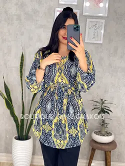 شومیز حریر آستردار کد 3042