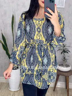 شومیز حریر آستردار کد 3042