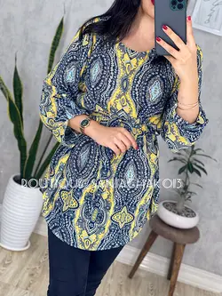 شومیز حریر آستردار کد 3042