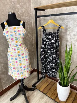 پیراهن نخی کوتاه کد 4023