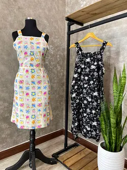 پیراهن نخی کوتاه کد 4023