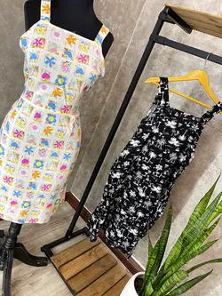 پیراهن نخی کوتاه کد 4023