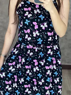 پیراهن نخی کوتاه کد 4021