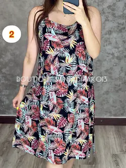 پیراهن کوتاه نخی کد 4020