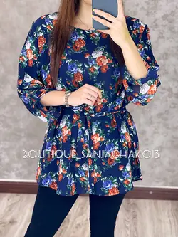 شومیز حریر آستردار کد 3019