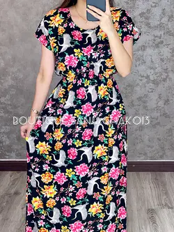 پیراهن جدید نخی کد 4019