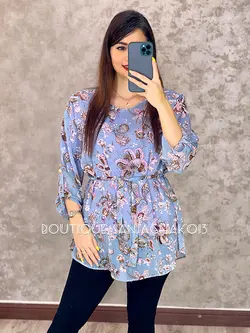 شومیز حریر آستردار کد 3018