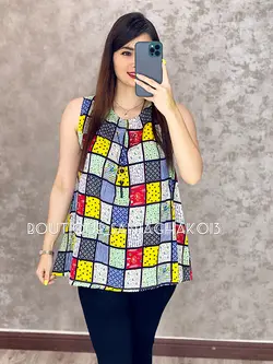 تاپ نخی گردنبنددار کد 3016