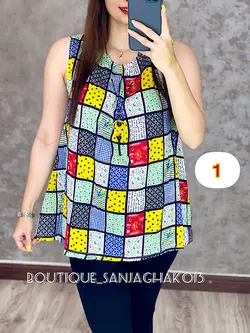 تاپ نخی گردنبنددار کد 3016