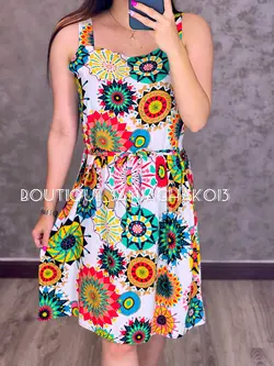 پیراهن کوتاه نخی کد 4007