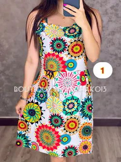 پیراهن کوتاه نخی کد 4007