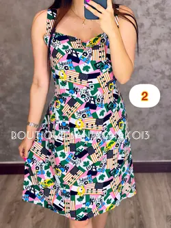 پیراهن کوتاه نخی کد 4007